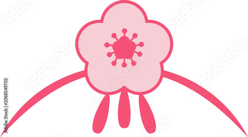 Cute Korean Traditional Floral Hair Accessory for Hanbok Character
