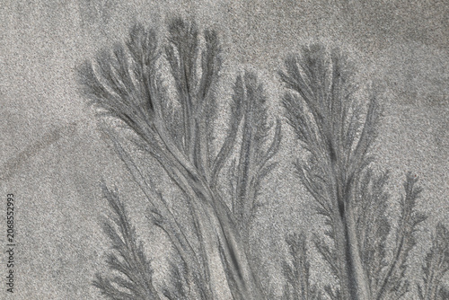 Tableau sur toile Sand patterns in an artic beach, Lofoten islands, Norway