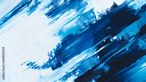Abstract Diagonal Motion Glitch Streaks in Blue and White Arctic Ice Concept