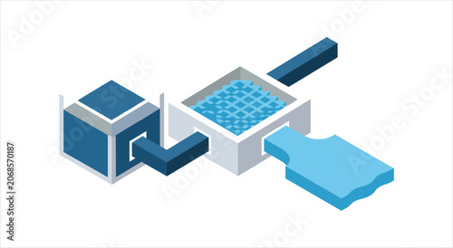Photos Industrial Water Treatment Plant Equipment Illustration.