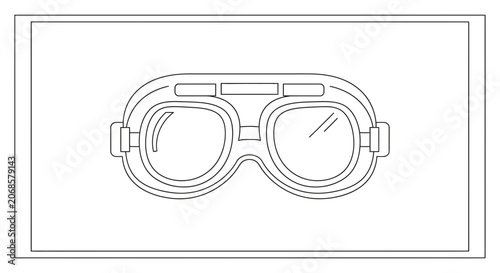 Vintage Aviator Goggles, Retro Pilot Eyewear, Steampunk Style