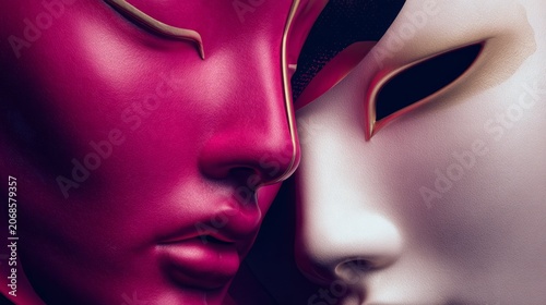 Hyperrealistic, incredibly detailed close-up photographs feature a Japanese model with slicked-