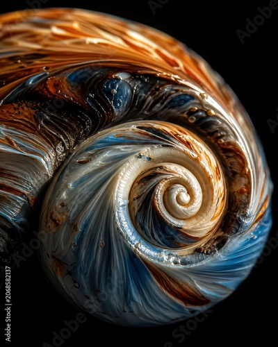 Macro Spiral Paint