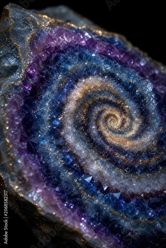 Macro Swirl Geode
