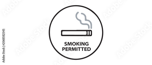 Foto Smoking and Tobacco Products Icon Set – Cigarette, Cigar and Smoking Symbols Vec