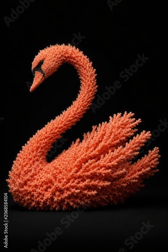 Swan Of Living Coral