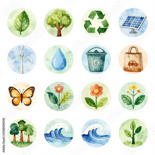Smart Home Icons - Ecology Icons Set