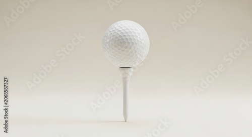 Golf ball on a tee stand.
