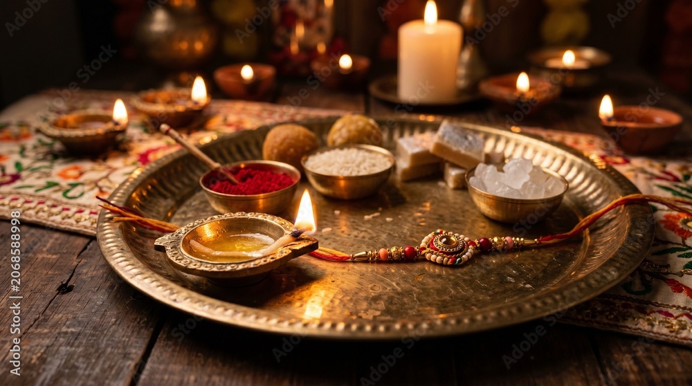 Fototapeta premium christmas dinner table setting
