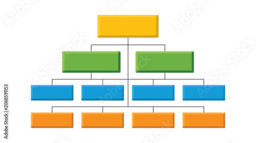 Tapety artystyczne Diagram chart vector hierarchy illustration structure