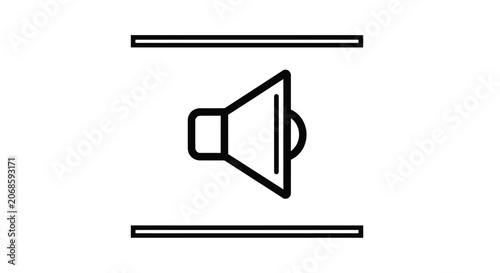 Volume Icon, Speaker Symbol, Sound Control, Audio Level, Music Player Interface Element