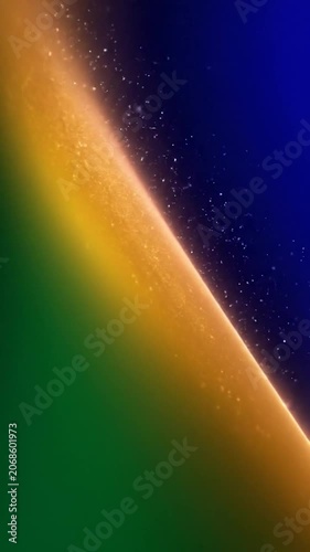 Vibrant gradient arc shaping a luminous abstract canvas