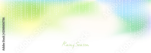 春の雨のような明るいグラデーションの背景イラスト