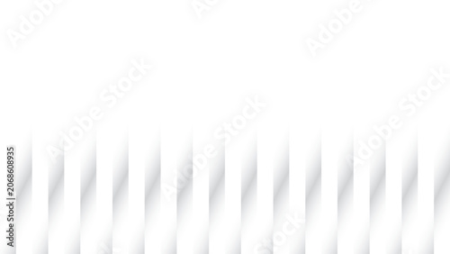 Abstract white and gray color, modern design stripes background with geometric straight lines and shadow. Vector illustration.