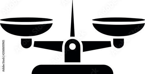 Tableau sur toile Scale Symbol for Philosophy Education and Knowledge