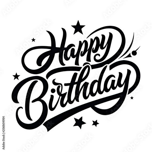 vector illustration of a happy birthday design