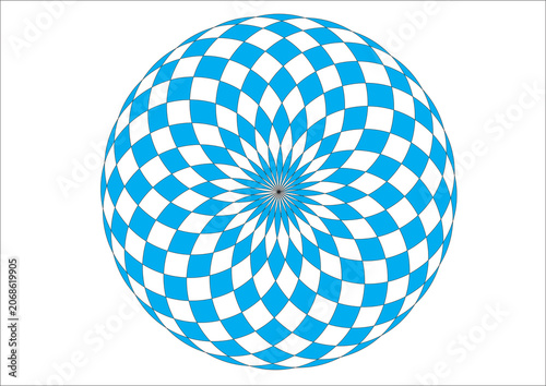 Foto abstract blue sphere