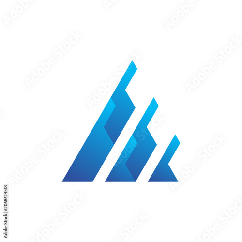 Triangle Abstract Logo Design Icon Vector