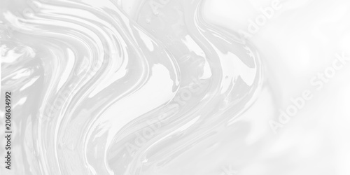 Elegant swirling marble waves and glossy gel ripples reflecting bright white light