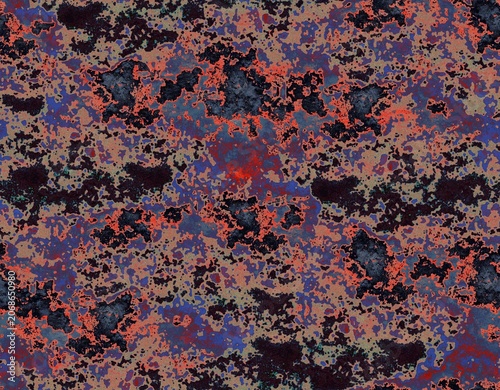 Fotografie Rusty Metal background Pattern design seamless grunge rust texture design creati