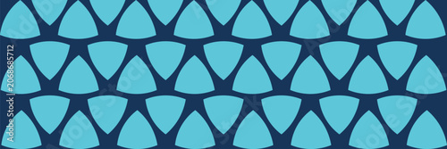 Abstract seamless pattern background with light blue curved triangle shapes