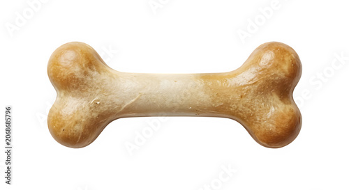Dog Chew Bone Isolated on Transparent background PNG.