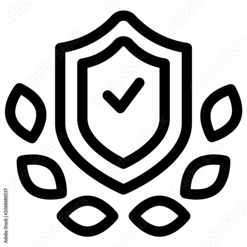 Certified Compliance Badge Line Icon