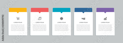 Infographic business banner option layout step diagram template.