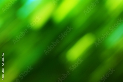Fotografía Abstract green blurred background with vibrant foliage and soft luminous effect