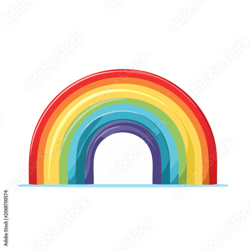 Colorful rainbow arch illustration