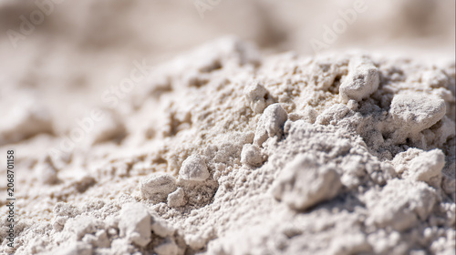 diatomaceous. Close-up of fine white diatomaceous earth showing porous texture in natural light. ESG reports, sustainability campaigns, designed for environmental awareness campaigns.