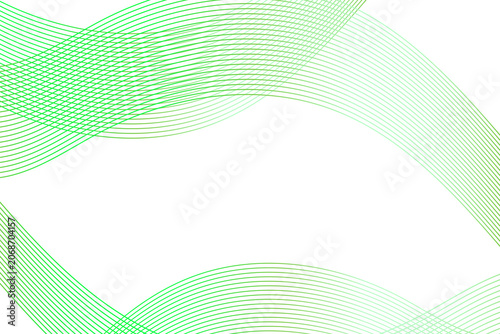 A cyber-green frame with beautifully intersecting curves. Futuristic, digital-style border elements.ver.2