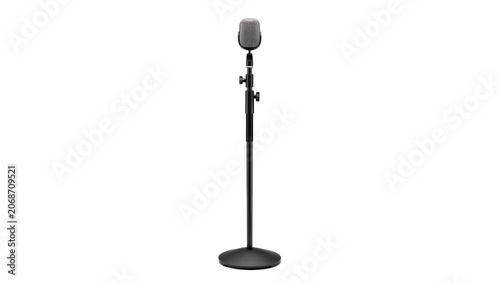 Vintage microphone on a stand