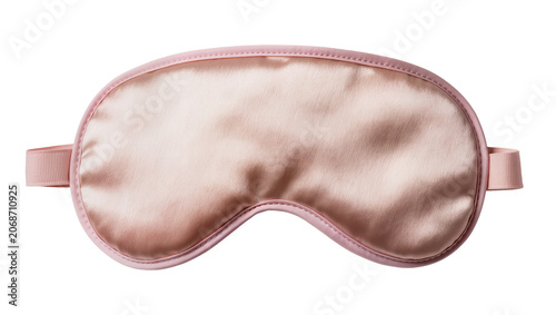 Принти на полотні Pink satin sleep mask with elastic strap