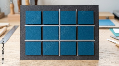Handcrafted Solar Panel Papercut Mockup