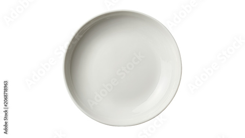 фотографія Simple off-white ceramic plate with a subtle rim