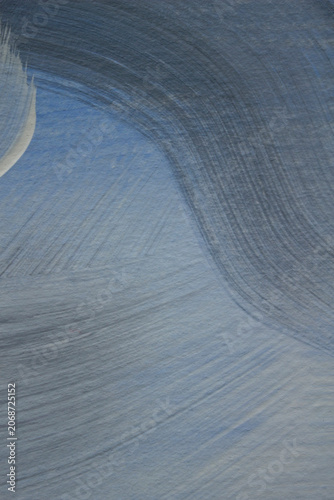 Abstract gray-blue painted texture with expressive curved brush strokes. Minimal artistic background with copy space, perfect for posters, mobile wallpapers, brochures, modern design and creative 
