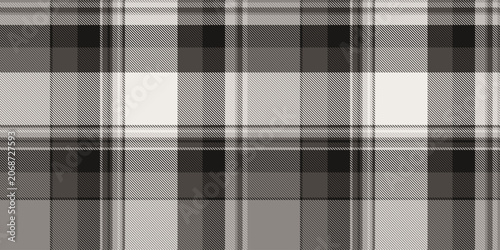 Tableau sur toile A traditional tartan plaid pattern with a balanced check structure and grey and dark tones