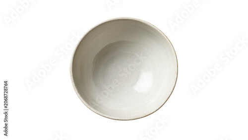 Photos Creamy white ceramic bowl with speckled texture