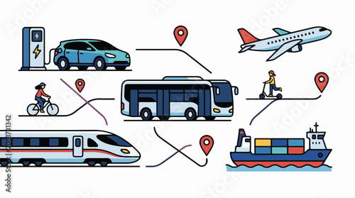 A travel and transportation concept