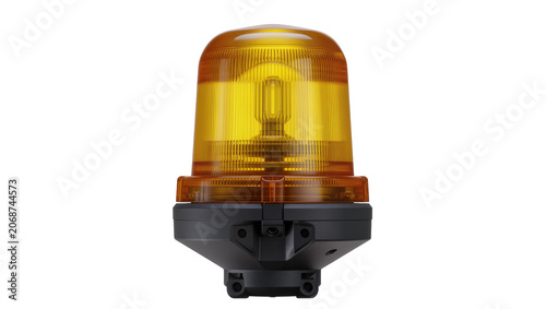 Obraz na plátně Amber rotating beacon light warning lamp