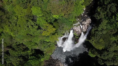 Spectacular Aerial Drone Footage of Yaken Falls, Hidden Waterfall Gem in Kyushu, Japan