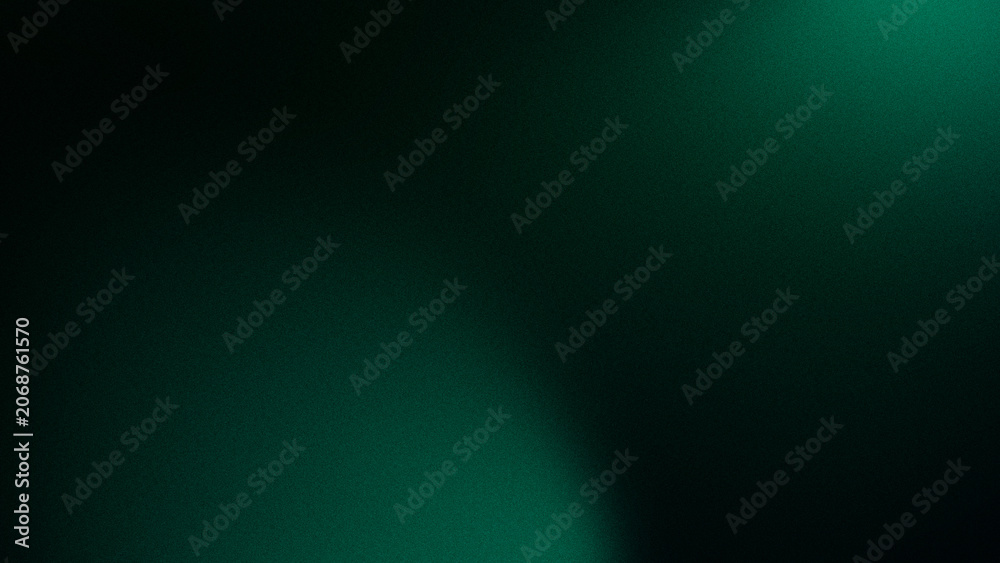 Obraz premium Abstract dark green gradient light bokeh background with smooth diffusion for design
