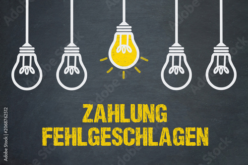 Quadro su tela Zahlung fehlgeschlagen