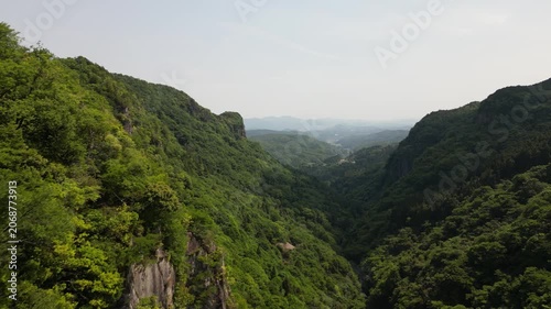 Spectacular Aerial Drone Footage of the Machu Picchu of Usa, Hidden Rural Landscape in Oita Japan