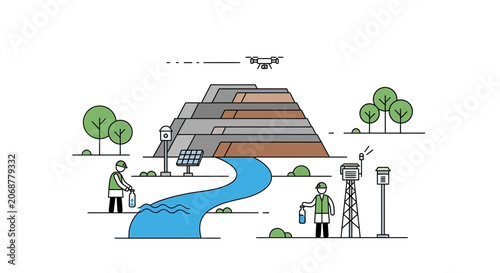 Environmental science, water testing, drone surveillance, renewable energy