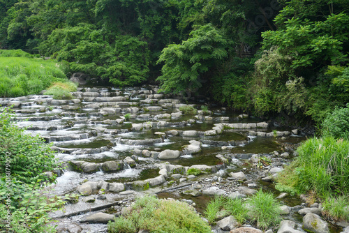 waterfall of Hakone hot spring.