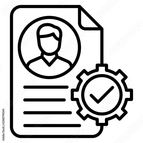 Obraz na płótnie Employee Onboarding Icon