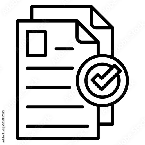 Bild auf Leinwand Test Validation Icon