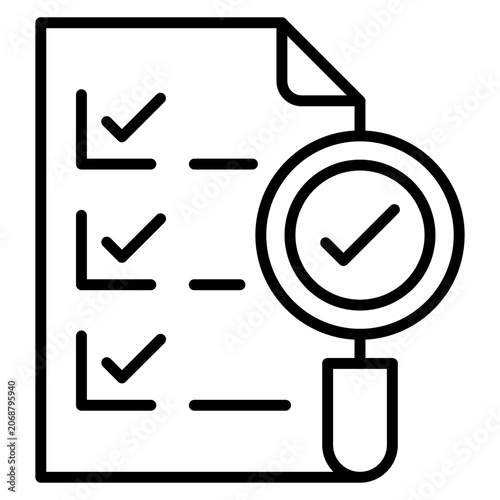 Bild auf Leinwand Test Verification Icon